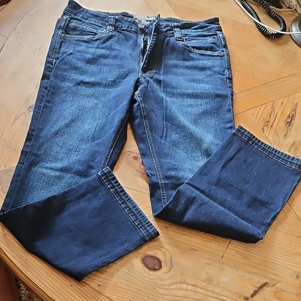 EUC LAPG Tactical Terrain Flex Straight Fit Jeans Med Wash Blue 32 X 32 Heroes